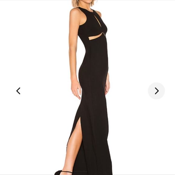 Lovers + Friends maxi black gown dress NWT XS - Picture 2 of 10